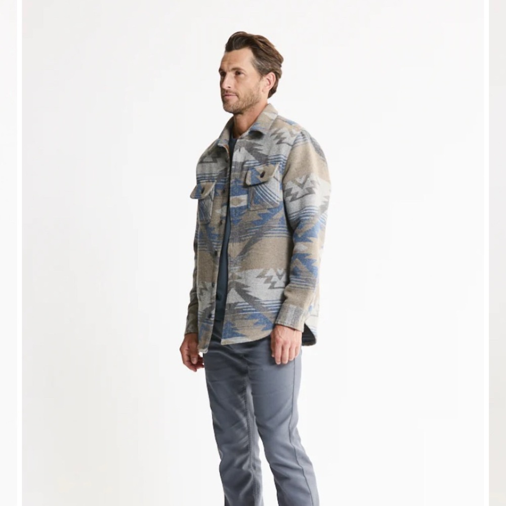 Men’s JACHS NY Lined Wool Blend Overshirt